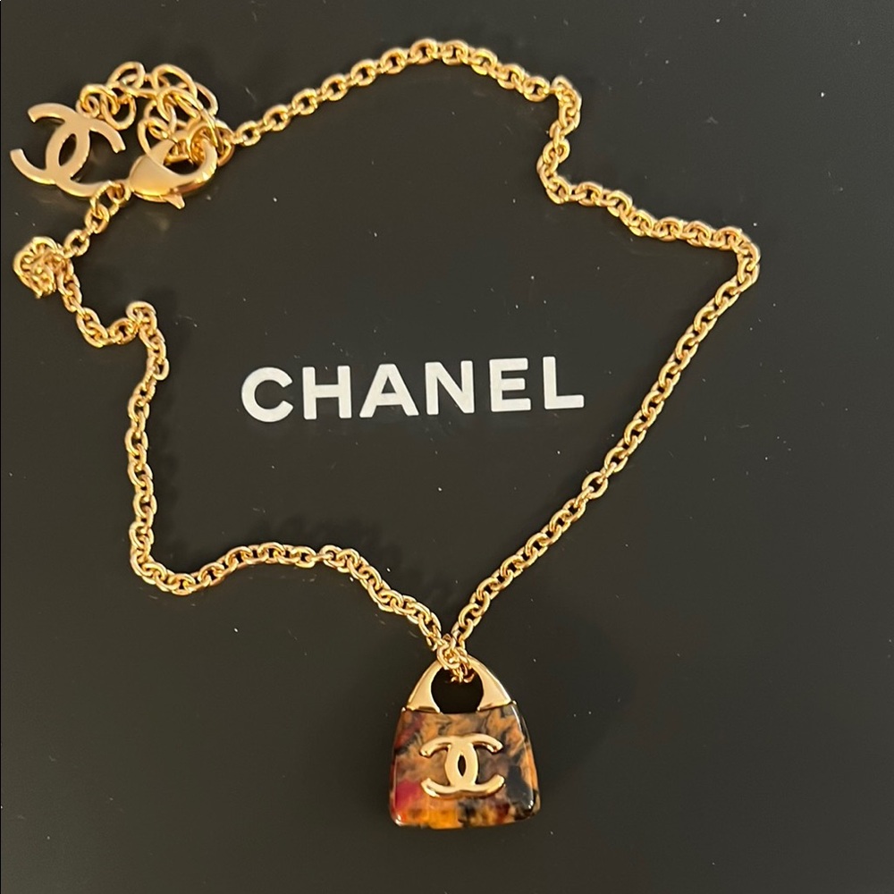 Chanel Gold Necklace with Pendant
